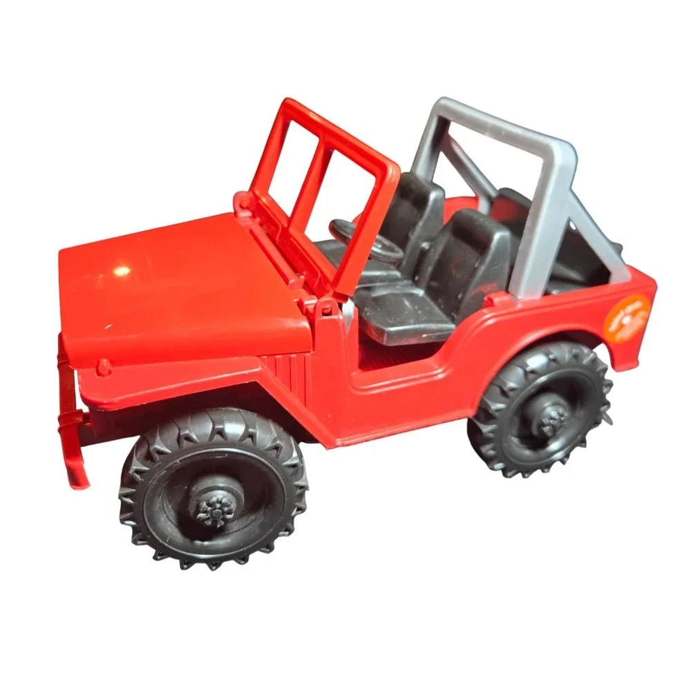 Bruder Super Eagle Jeep Wrangler 4x4 Red Vintage Plastic Toy Made in Germany